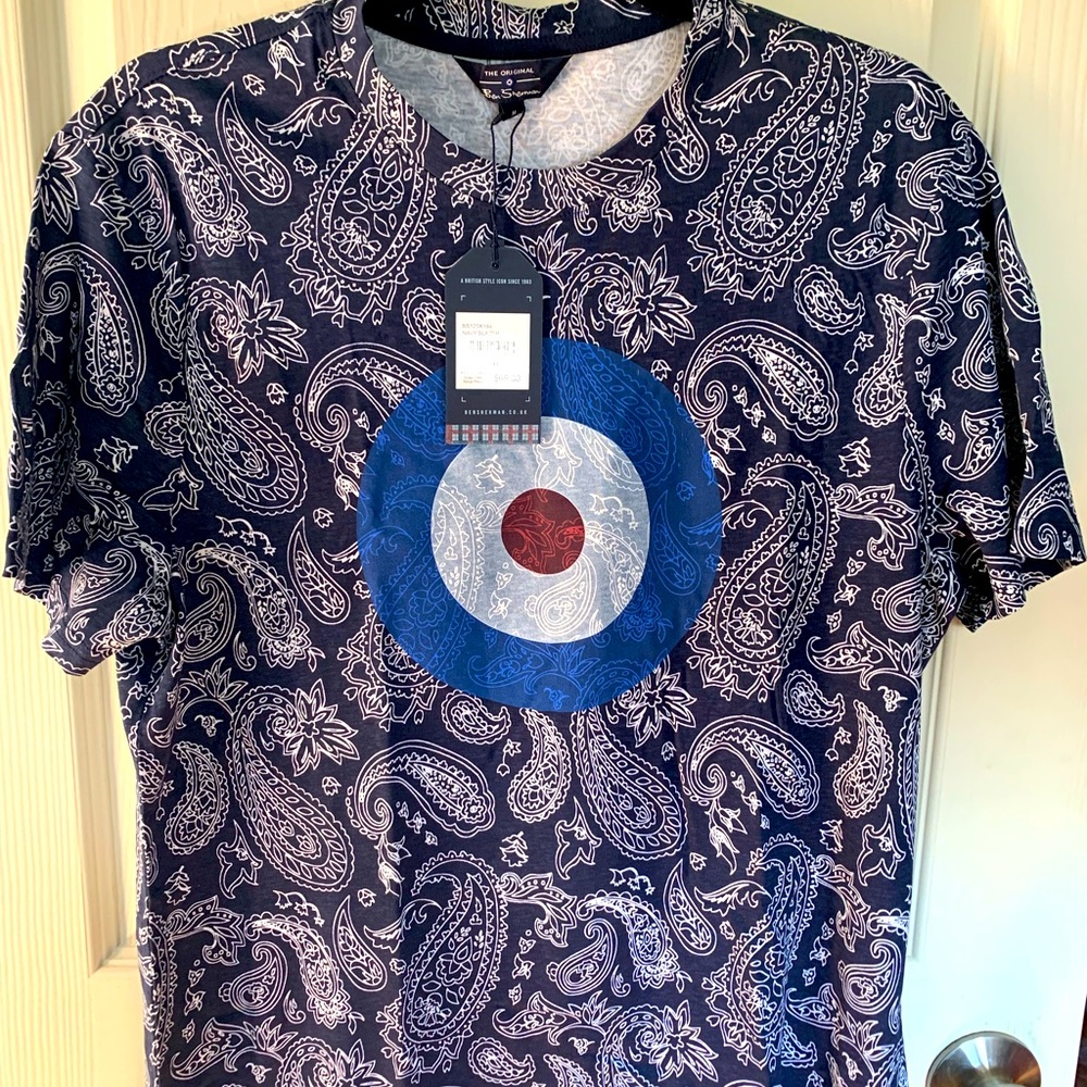 Ben Sherman Regular Fit Navy Blue Men’s Shirt (Medium)